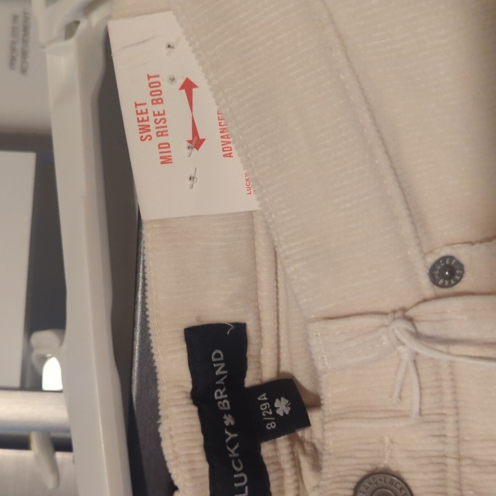 Lucky Brand Cream Cords Size 8/29 Ankle - Picture 3 of 4
